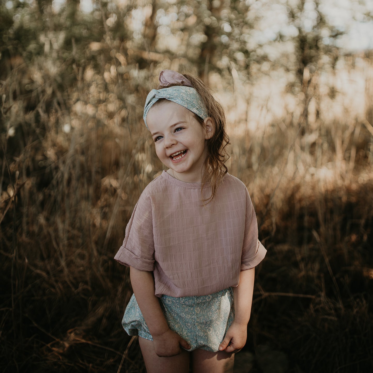 I'm Blue Floral Shorties