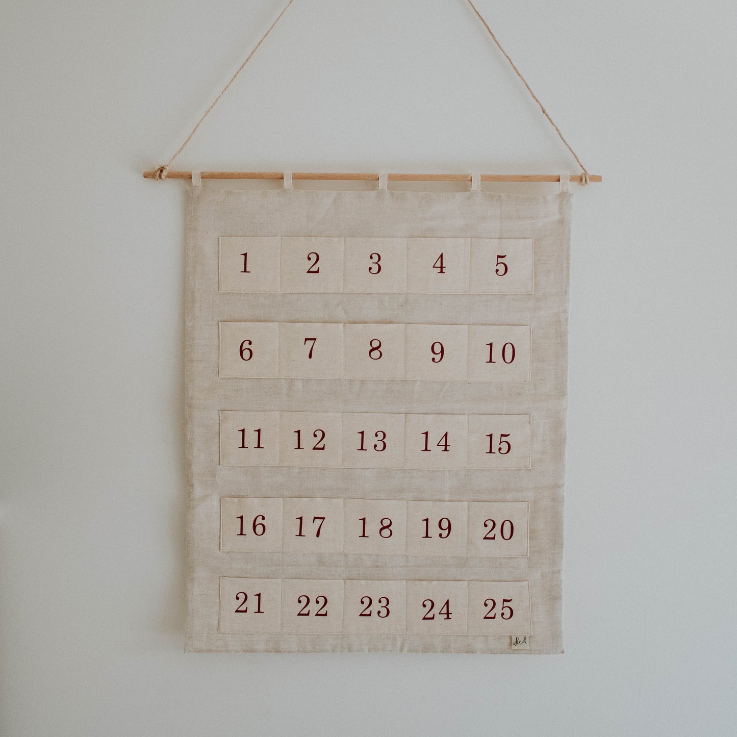 Christmas Advent Calendar - kisschaseydesigns