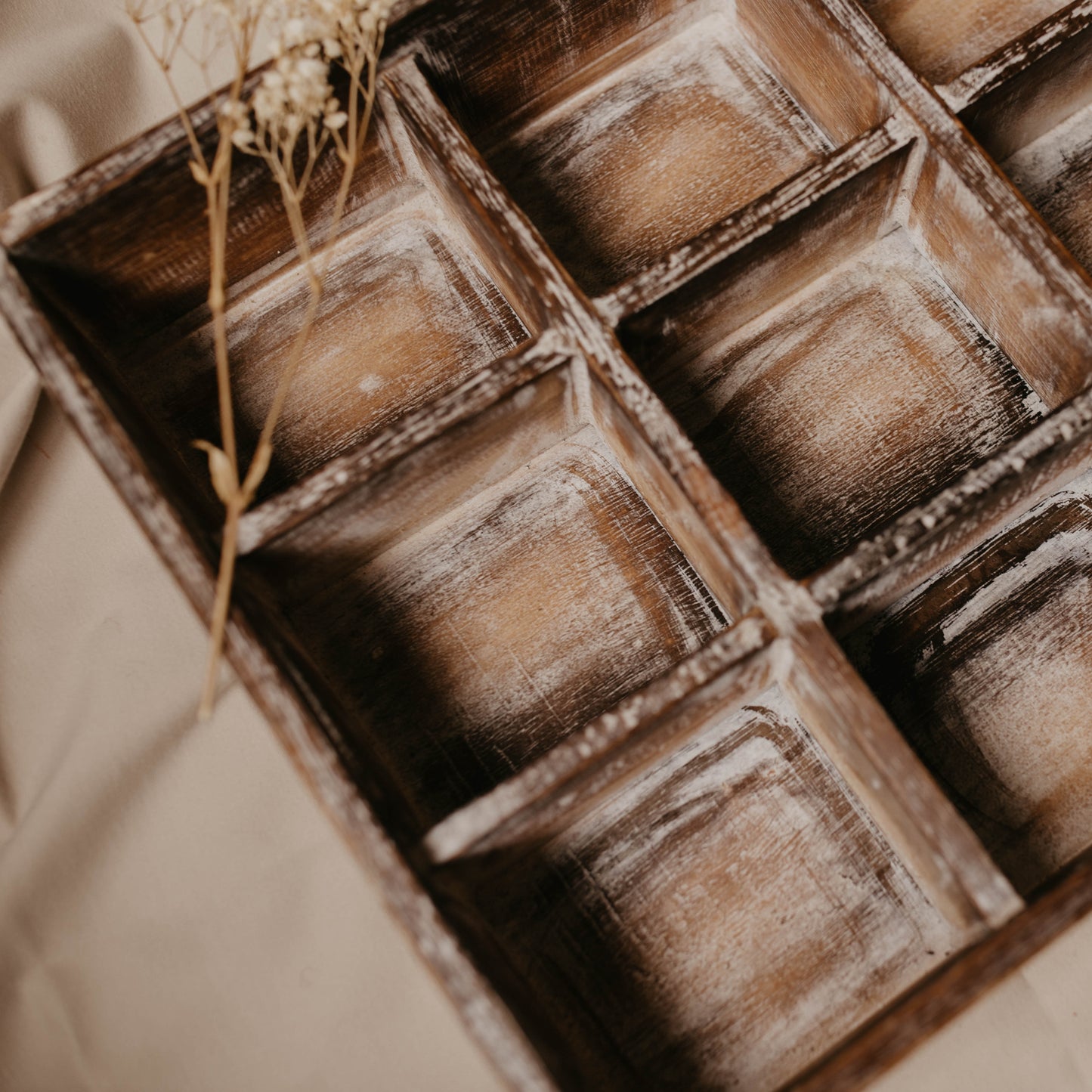 Wooden Sorting Crate